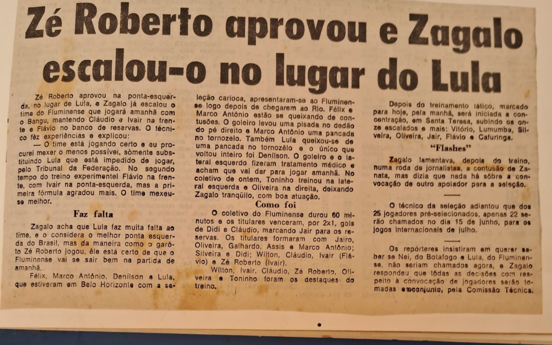 OBRIGADO, ZAGALLO!